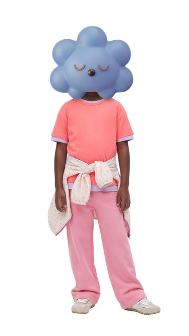 JEDNOBAREVNÉ TRIČKO - Neonově růžová od Zara