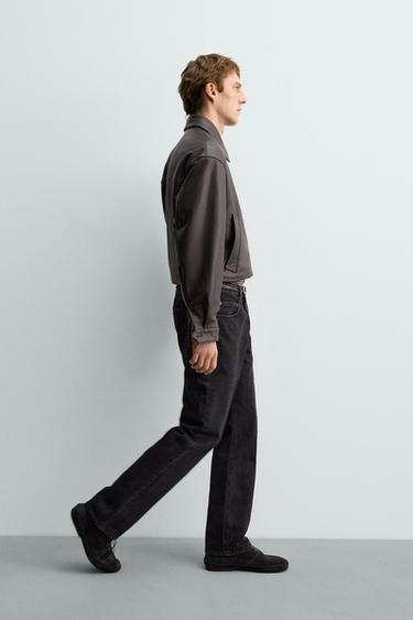 AARON LEVINE X ZARA STRAIGHT FIT JEANS - Charcoal by Zara - Image 5