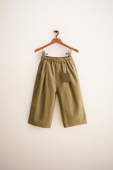 ZARA TIMELESS - CONTRAST SOFT TOUCH BAGGY TROUSERS - Light camel by Zara