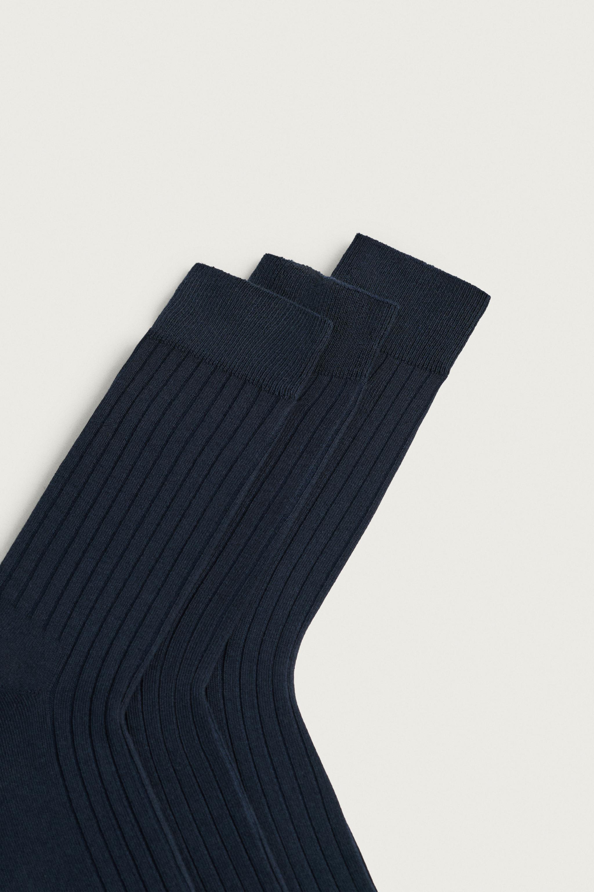 LOT DE 3 CHAUSSETTES CÔTELÉES