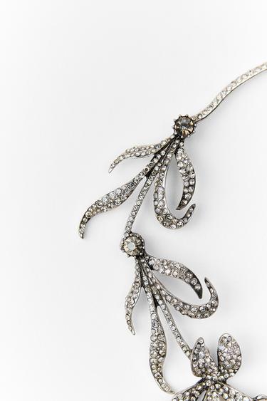 COLLIER BIJOUX FLEURS - Argent de Zara - Image 3