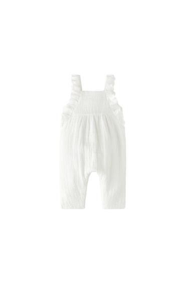 SWISS EMBROIDERY DUNGAREES