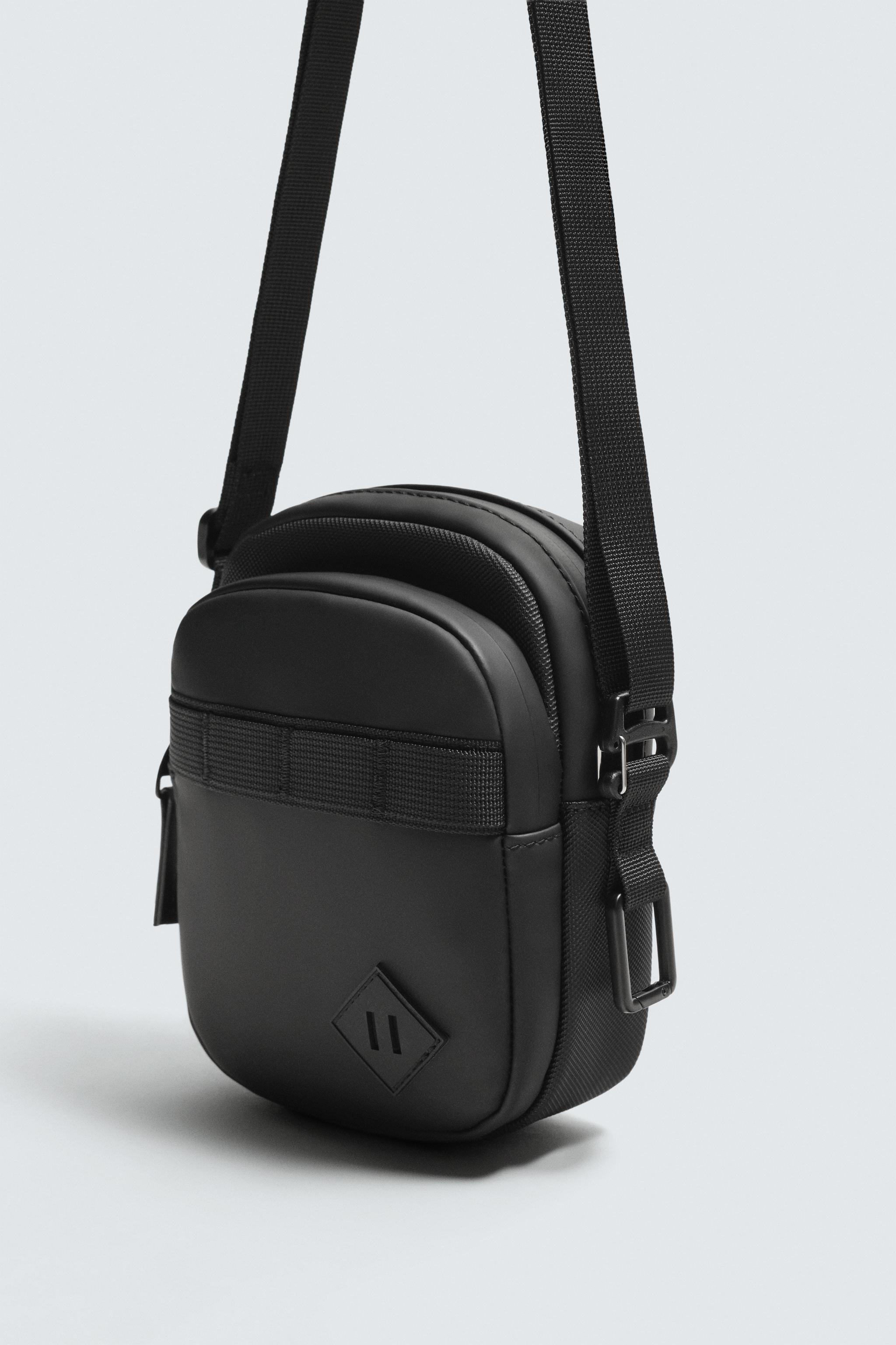 RUBBERIZED CROSSBODY BAG