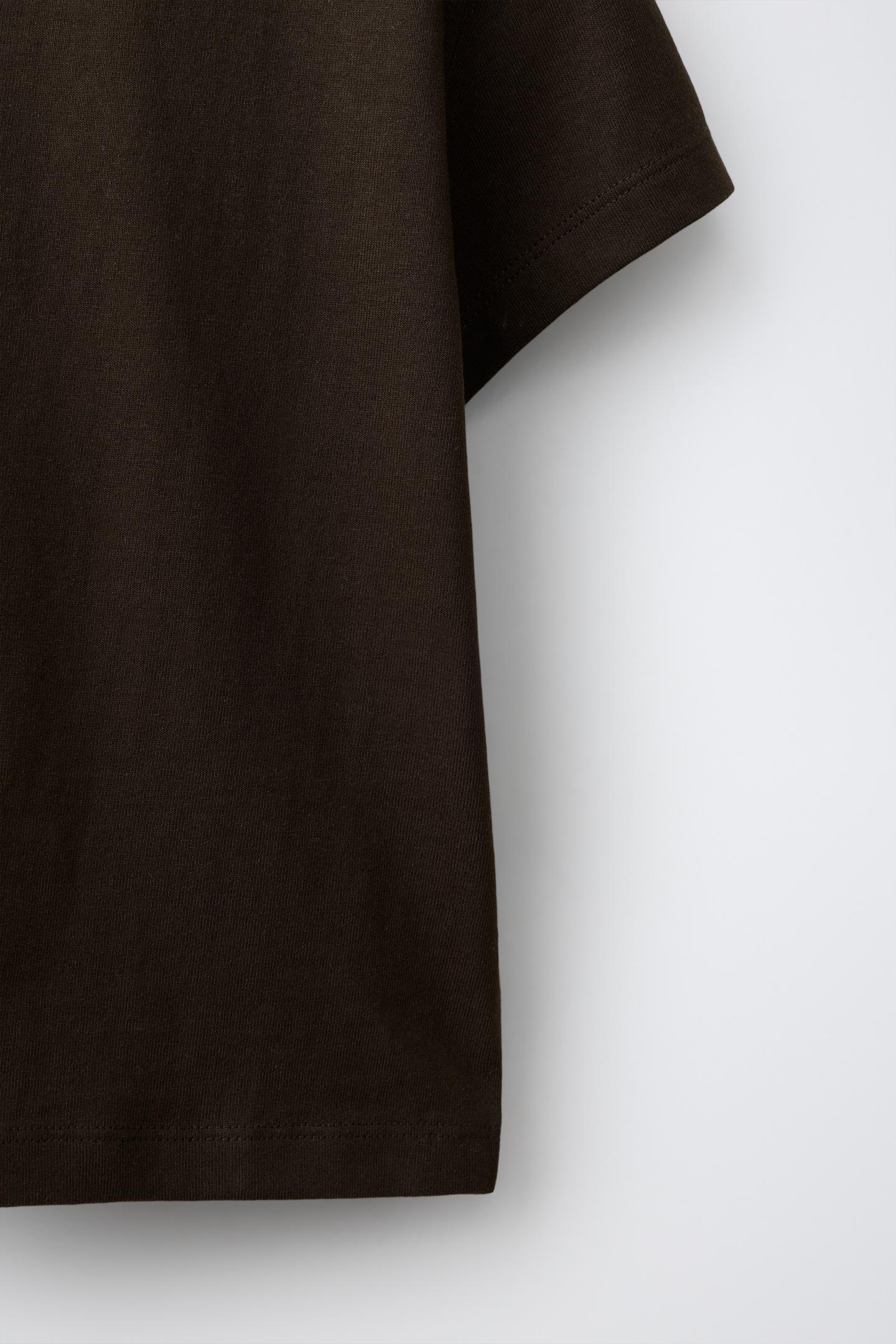 Детская футболка Zara Rustic Cotton, цвет: Коричневый — фото 4