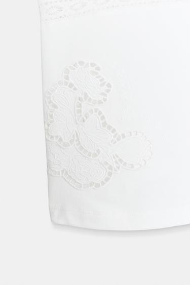 TOP BRODÉ - Blanc de Zara - Image 6
