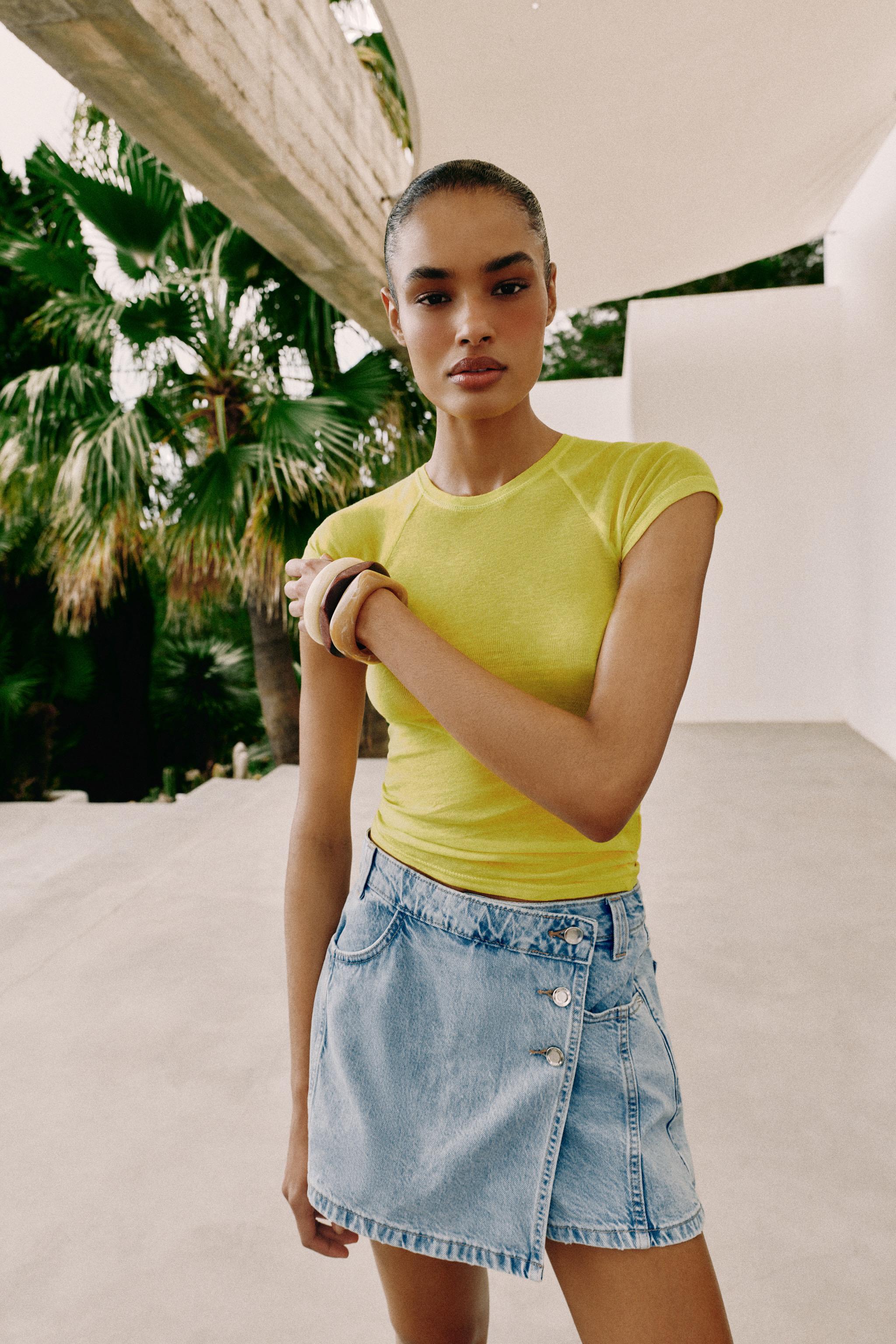 soor 5y デニムスコート デニムスコート - レディース | ZARA 日本