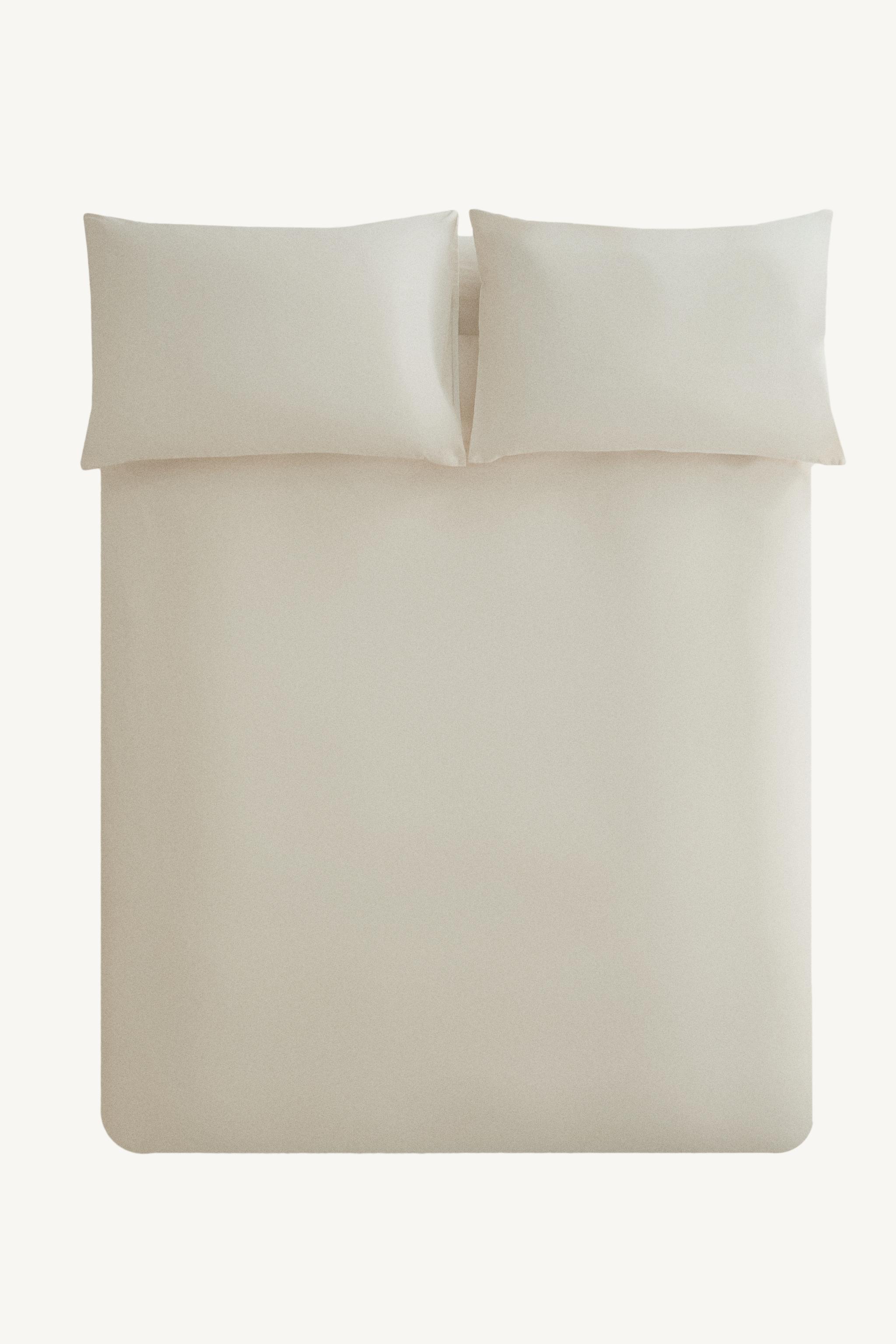 Reversible Percale Cotton Duvet Cover (200 Thread Count) by Zara
