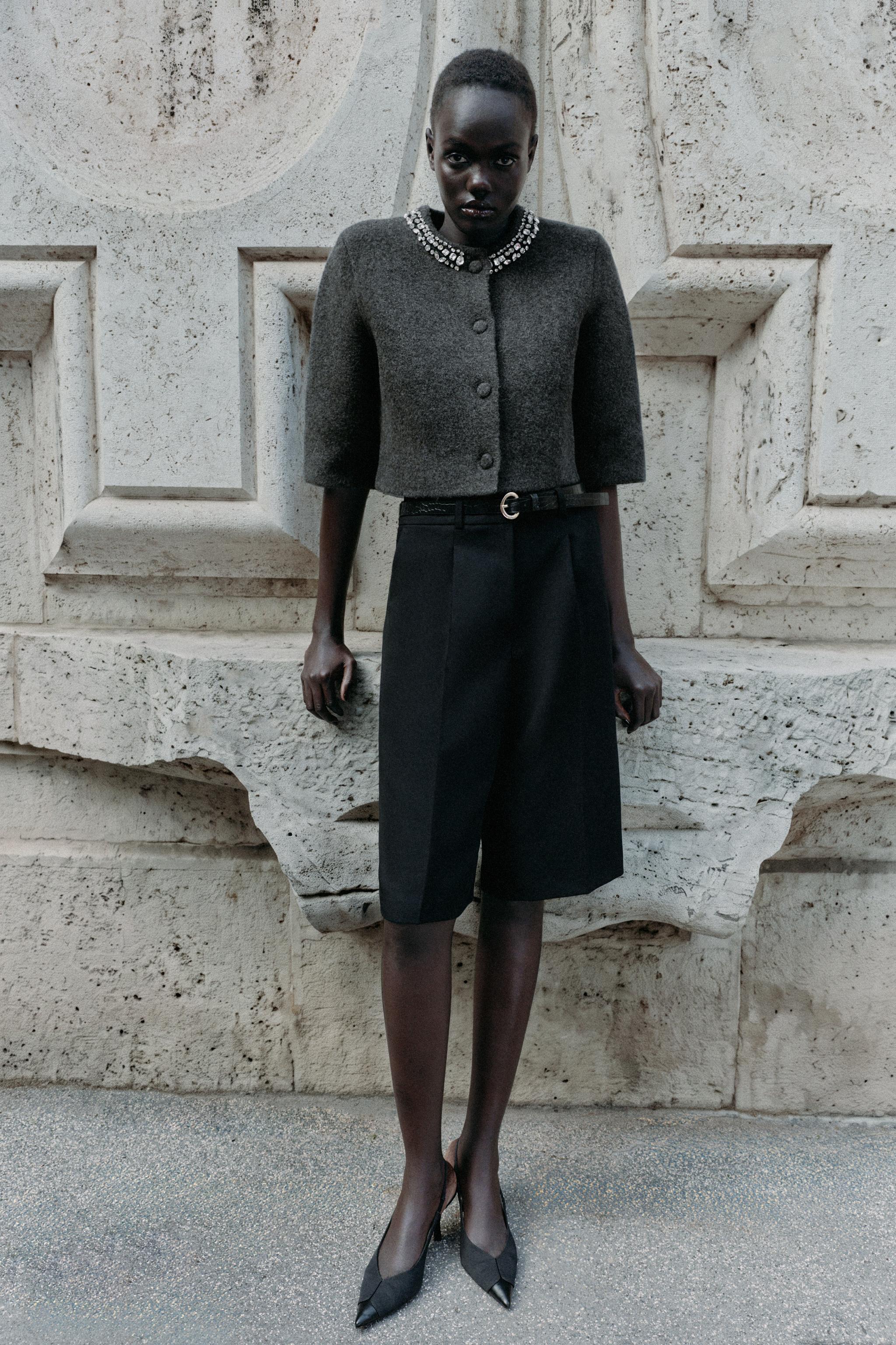 Cardigan With Jewel Beads by Zara