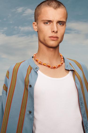 ČRTASTA SRAJCA - OMEJENA IZDAJA - Modra / Zelena od Zare