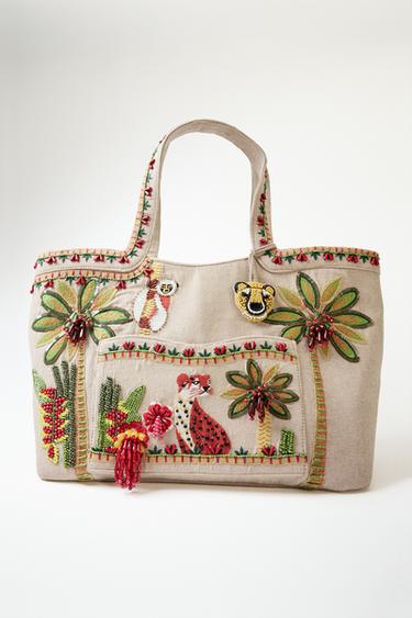 MAXI SHOPPER ABALORIOS - Multicolor de Zara