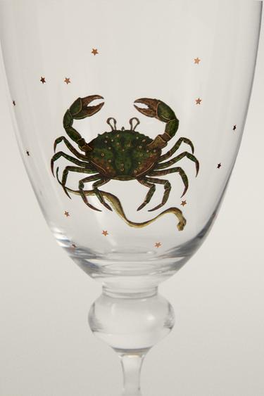 CANCER ZODIAC GLASS | MARISA BERENSON - Transparent by Zara - Image 2