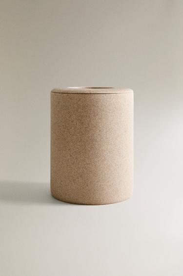 PAPELERA BAÑO RESINA - Beige de Zara