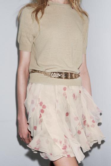GILET EN MAILLE AVEC LIN - Iceberg de Zara - Image 1