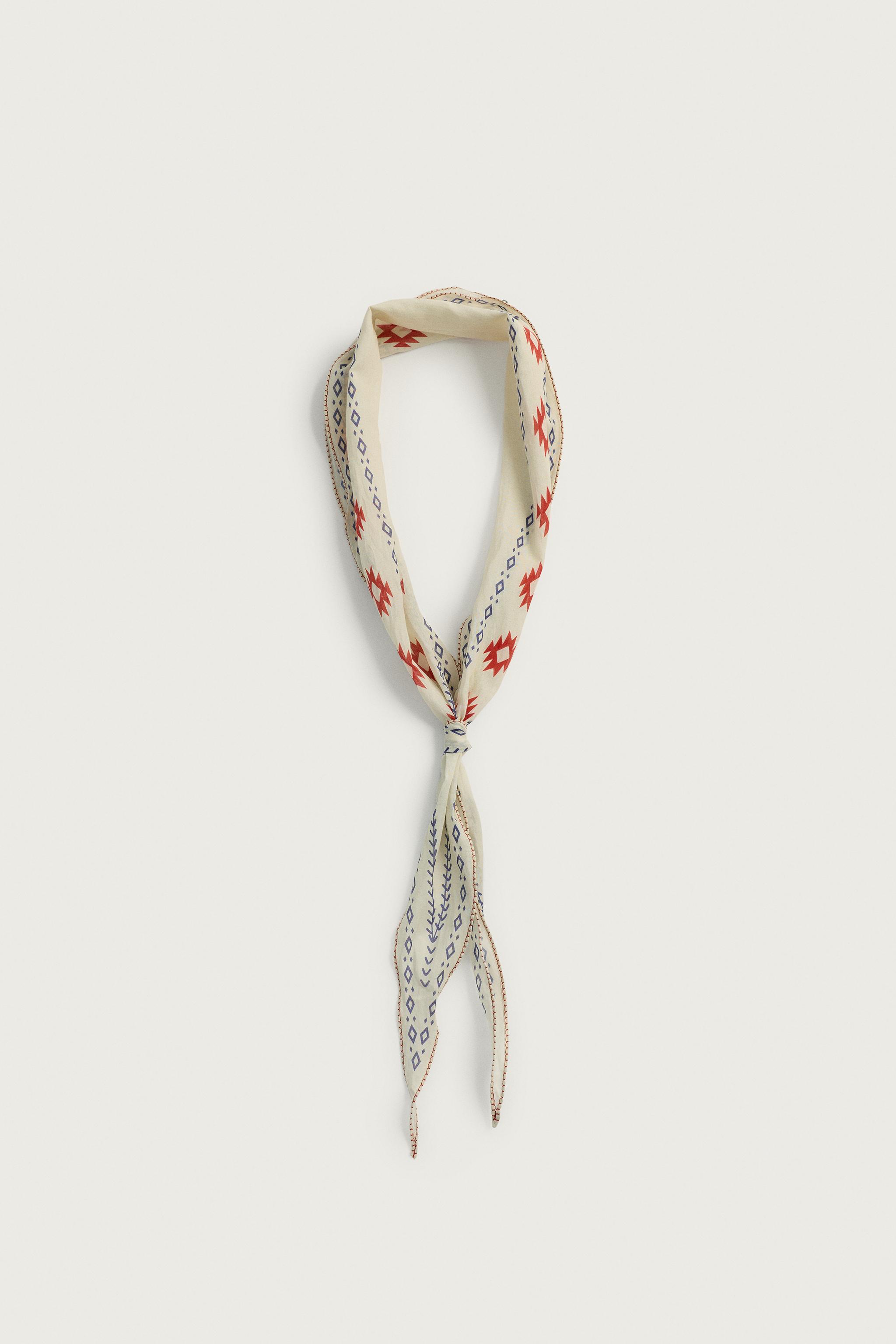 LONG GEOMETRIC PRINT BANDANA