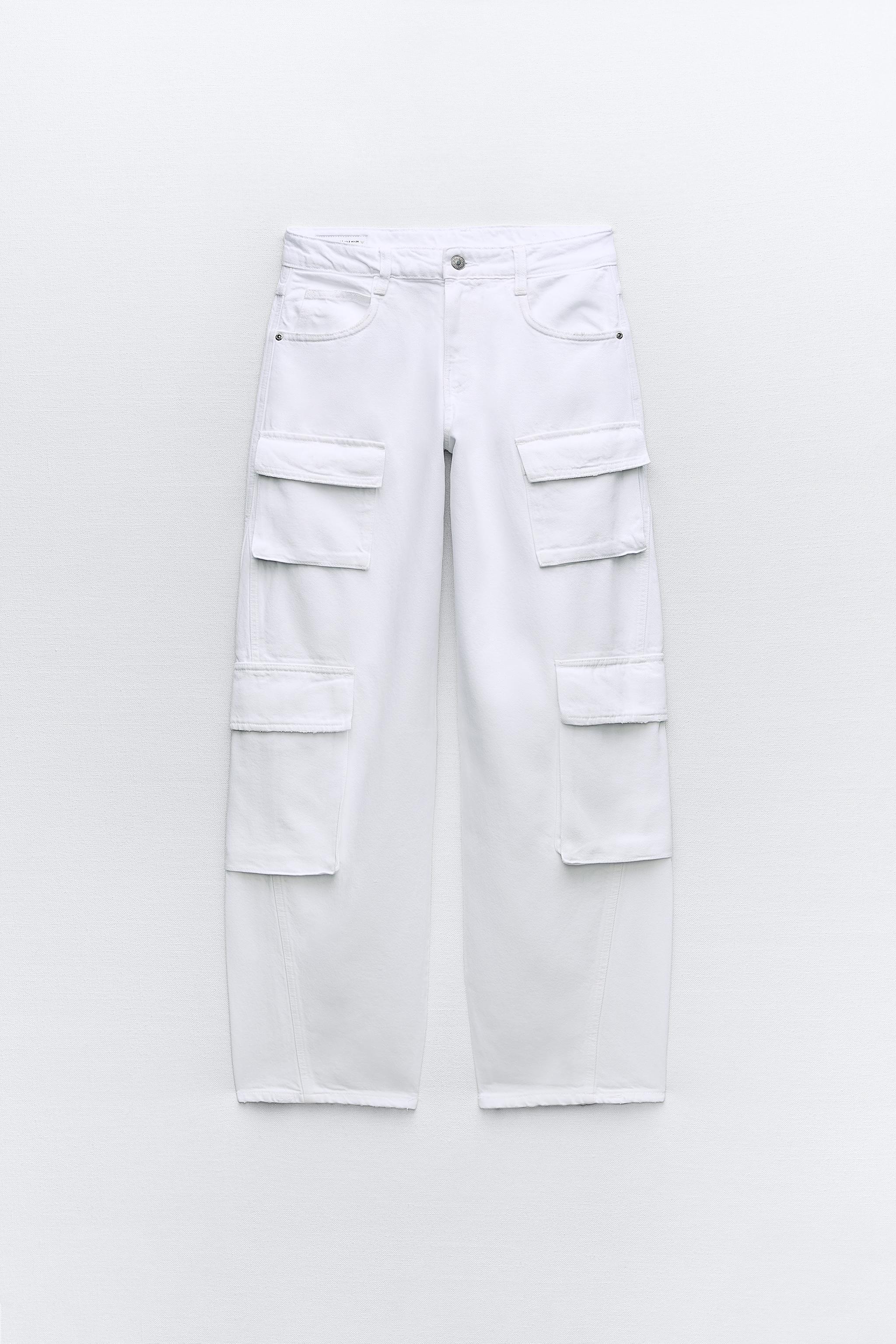 MID-RISE TRF CARGO JEANS - Blue | ZARA United States