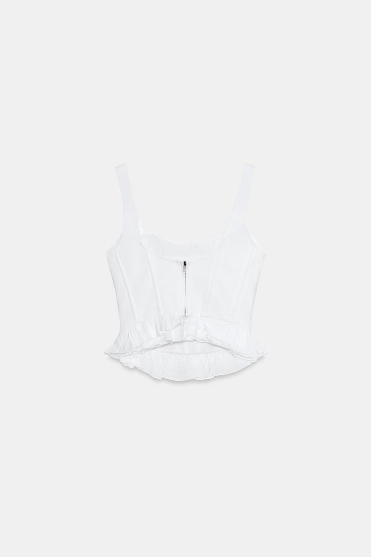 Top estilo corsé con volantes 6