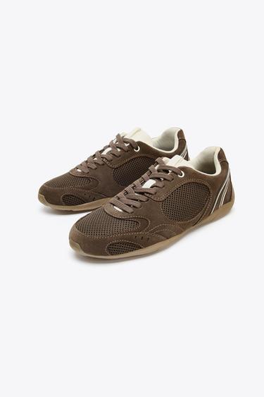 COLOURED RUNNING TRAINERS - Brown by Zara - Image 0
