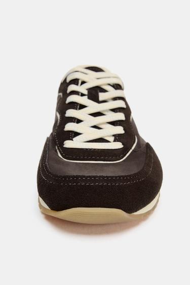 CONTRAST BAREFOOT TRAINERS - Brown by Zara - Image 6