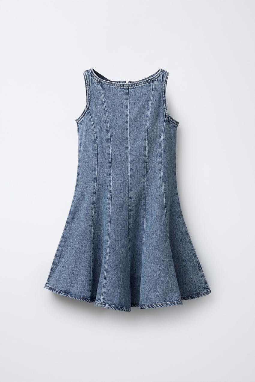 DENIM A-LINE DRESS - Blue | ZARA Australia DENIM A-LINE DRESS - Blue | ZARA Australia