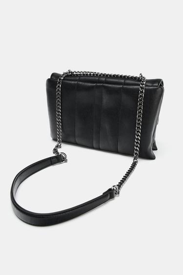 SAC BANDOULIÈRE MATELASSÉ AVEC CHARMS - Noir de Zara - Image 4