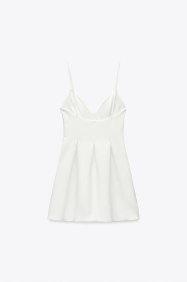 ROBE COURTE AMPLE - Blanc de Zara - Image 3