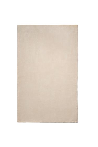 Zara CHENILLE JACQUARD BLANKET - Ecru