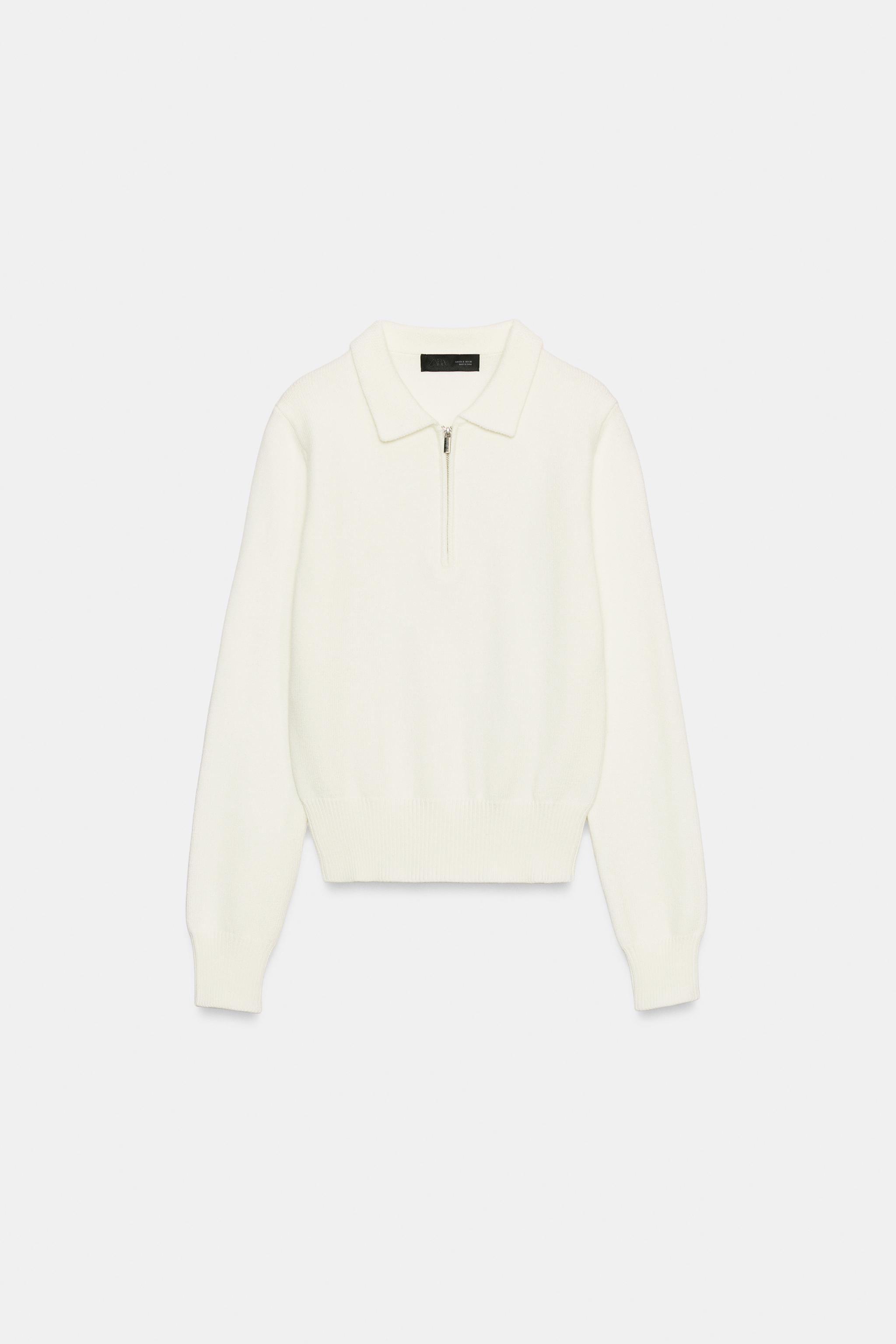 POLO EN MAILLE À ZIP