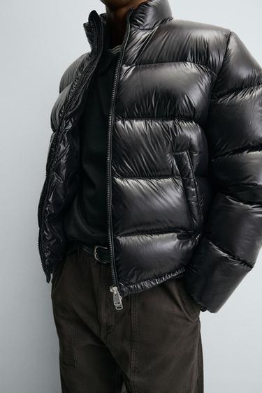 VESTE DOUDOUNE 100% PLUMES - Noir de Zara - Image 4