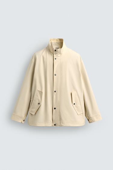 TECHNICAL RELAXED FIT LIMITED EDITION PARKA - Ecru / Black by Zara