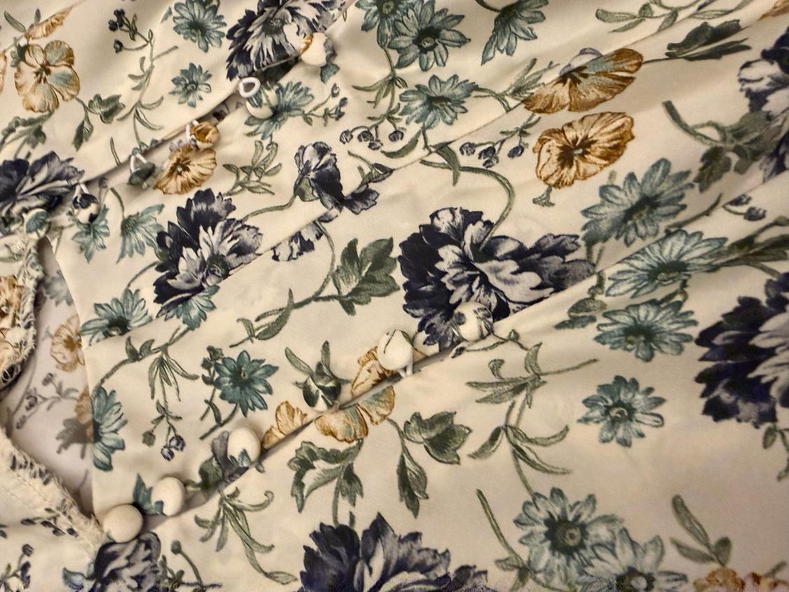 PRINTED SATIN DRESS - Image 5