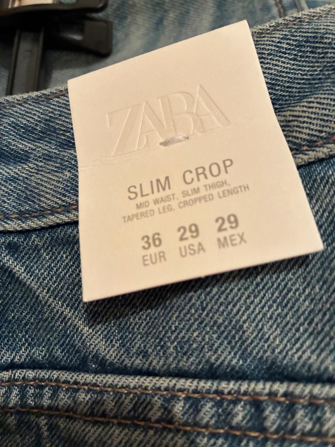 SLIM FIT CROPPED JEANS - Image 4