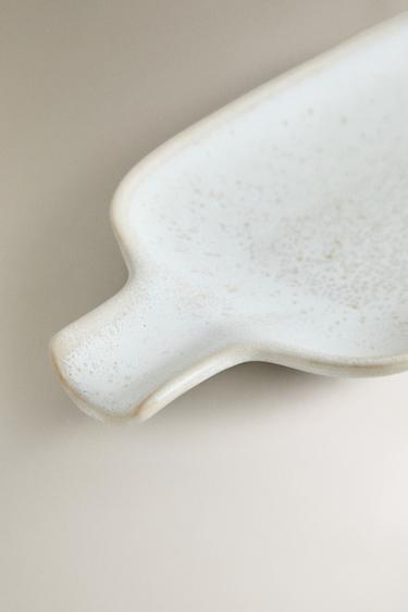 STONEWARE SPOON REST - Oyster-white by Zara - Image 2