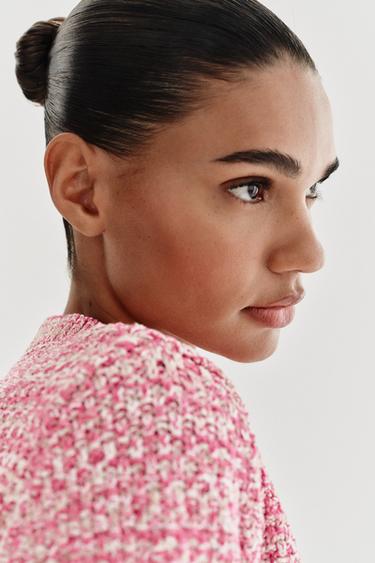 CHAQUETA PUNTO MANGA FRANCESA - Rosa de Zara