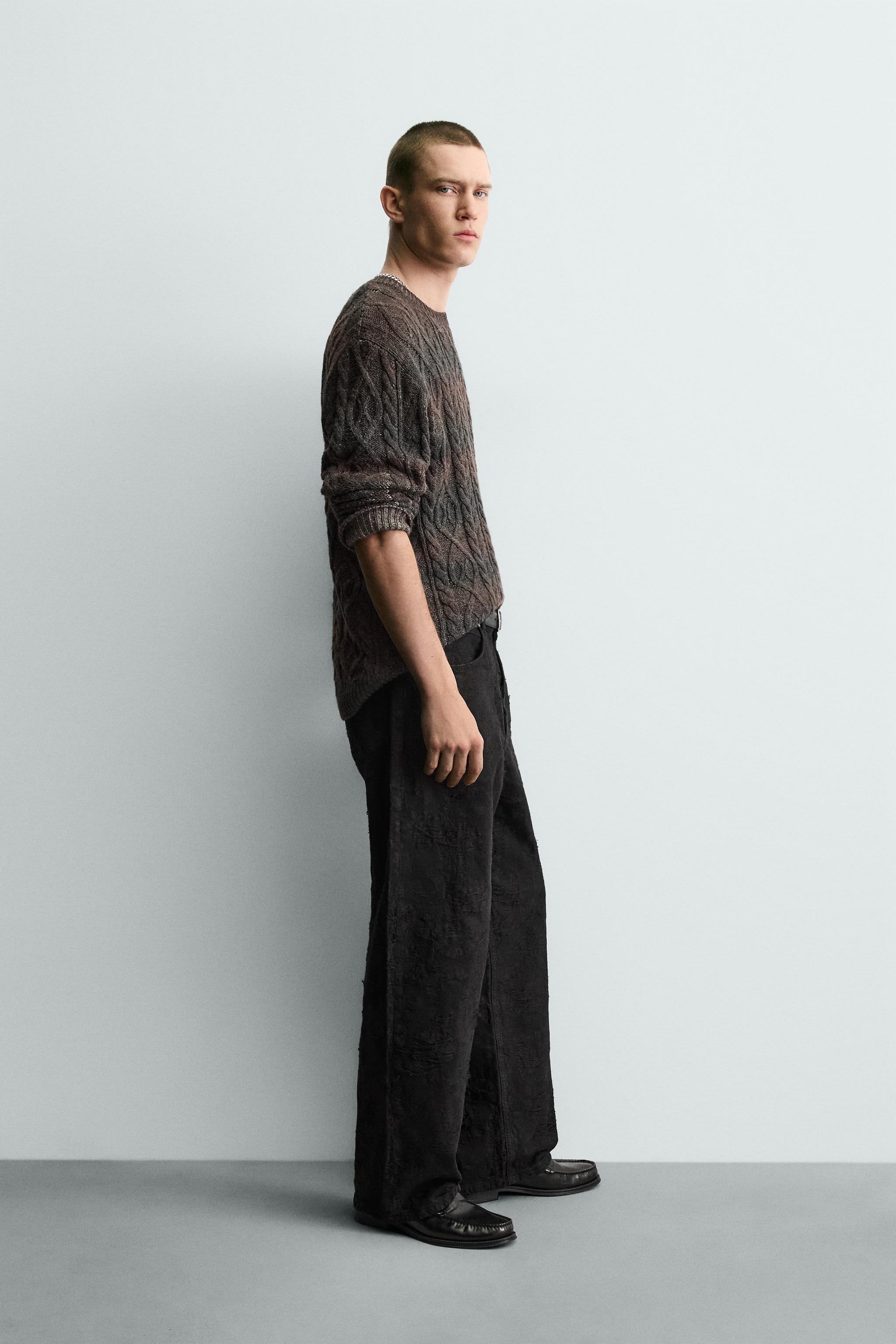 PANTALON JACQUARD TEXTURÉ