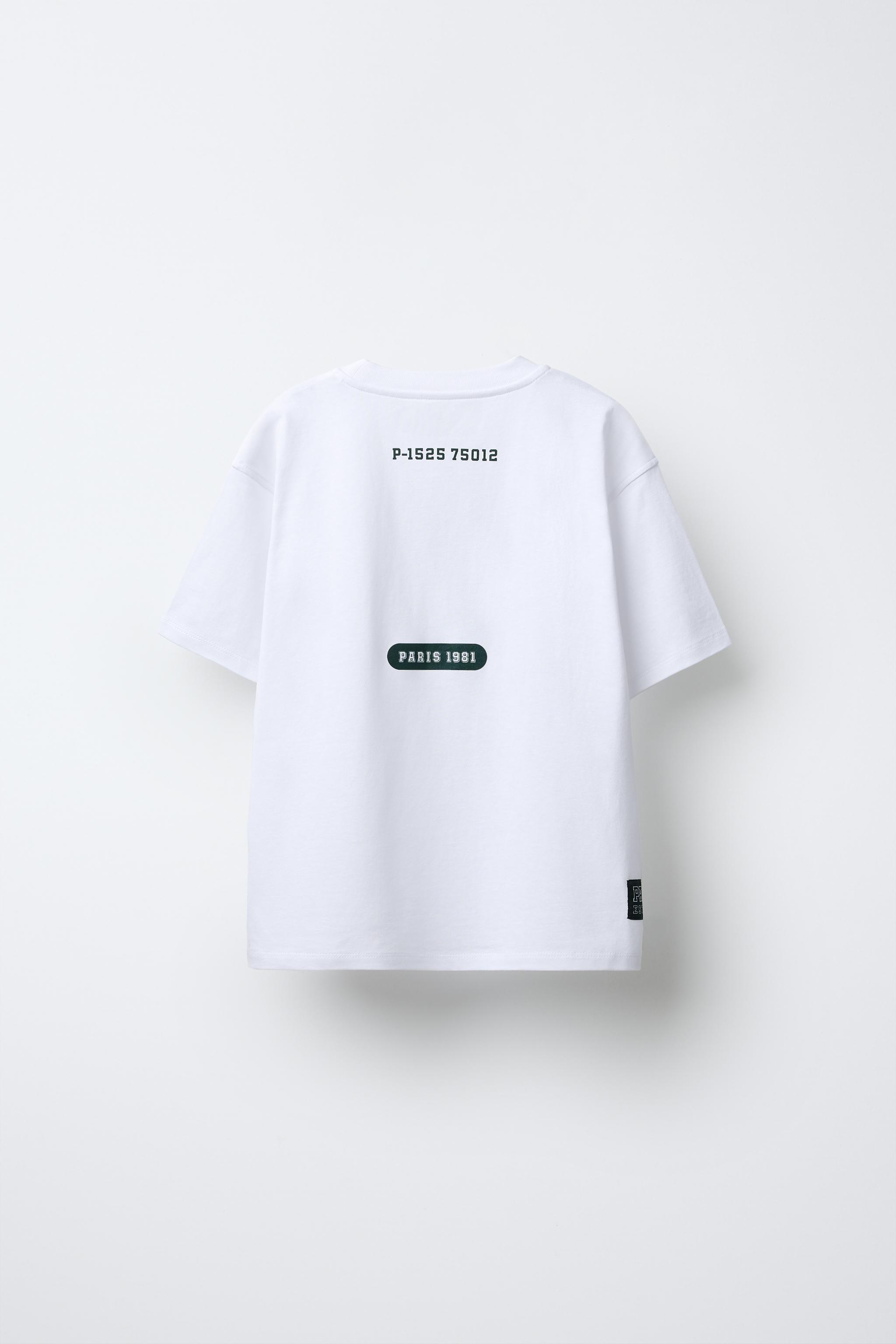 テキスト Tシャツ - エクリュ | ZARA Japan / 日本