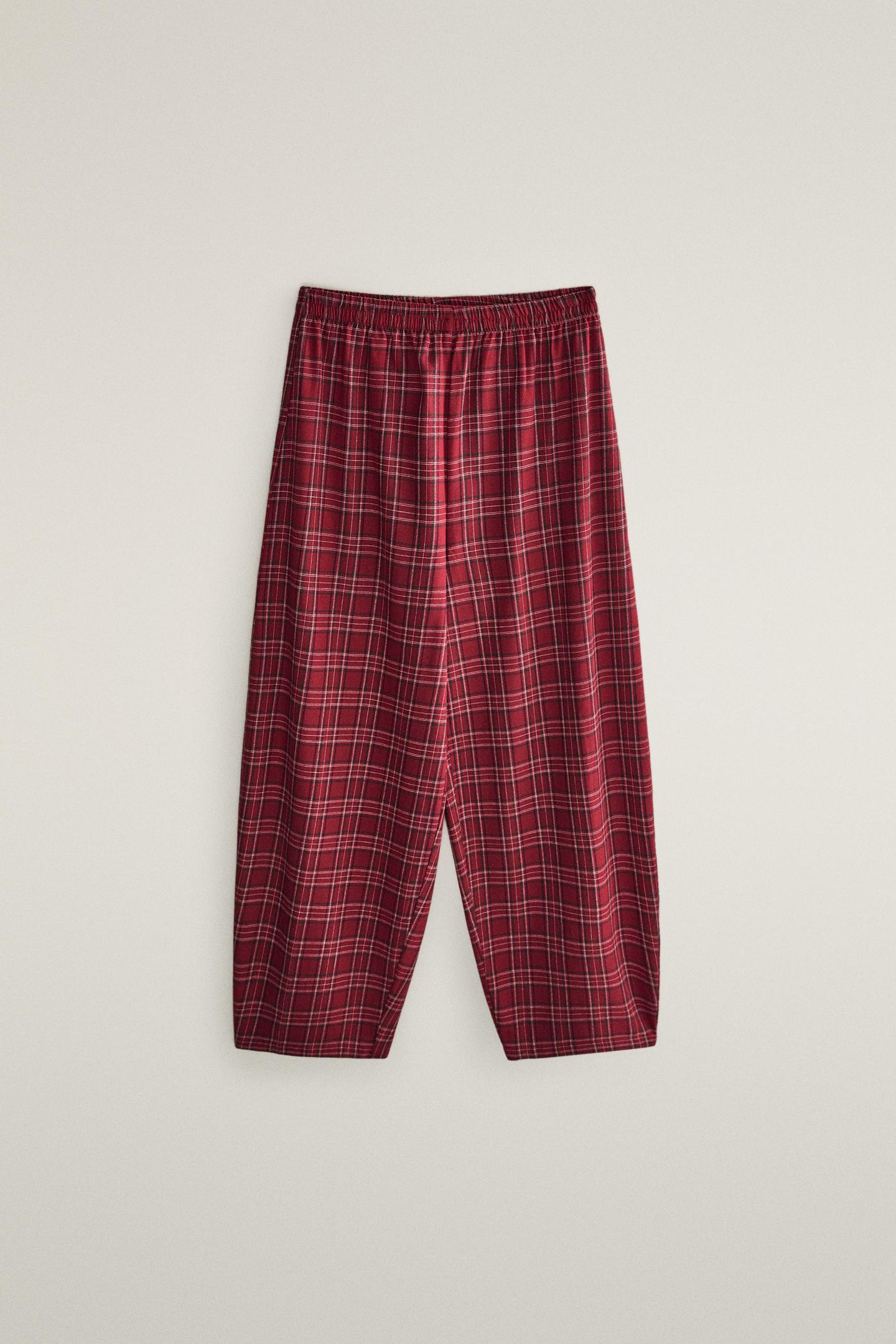 Комплект белья Paiama, фланель, 2 шт. — Zara, цвет: Красный — фото 4