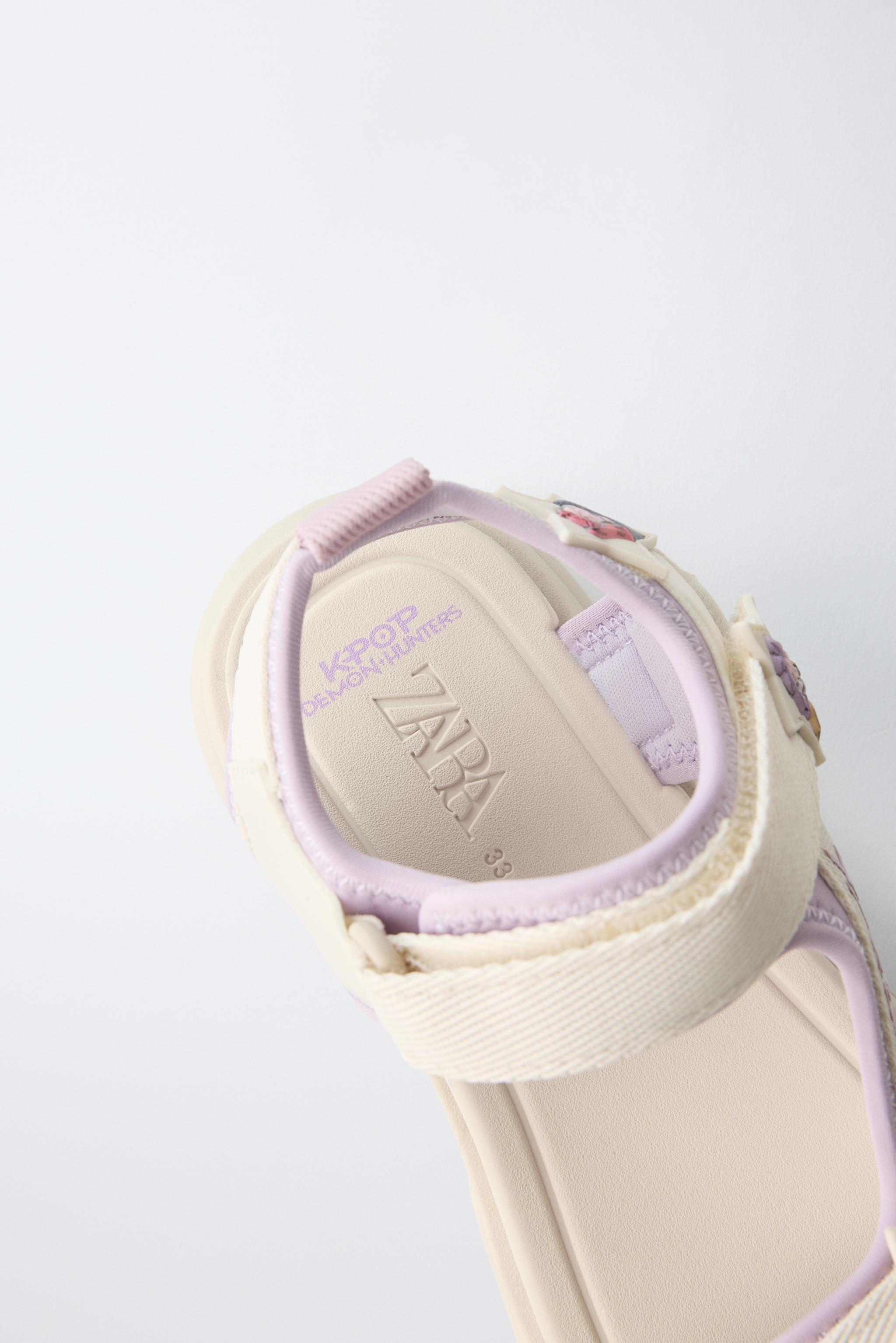 Детские сандалии Zara HUNTRIX KPOP DEMON HUNTERS™ NETFLIX© TECHNICAL SANDALS — фото 8