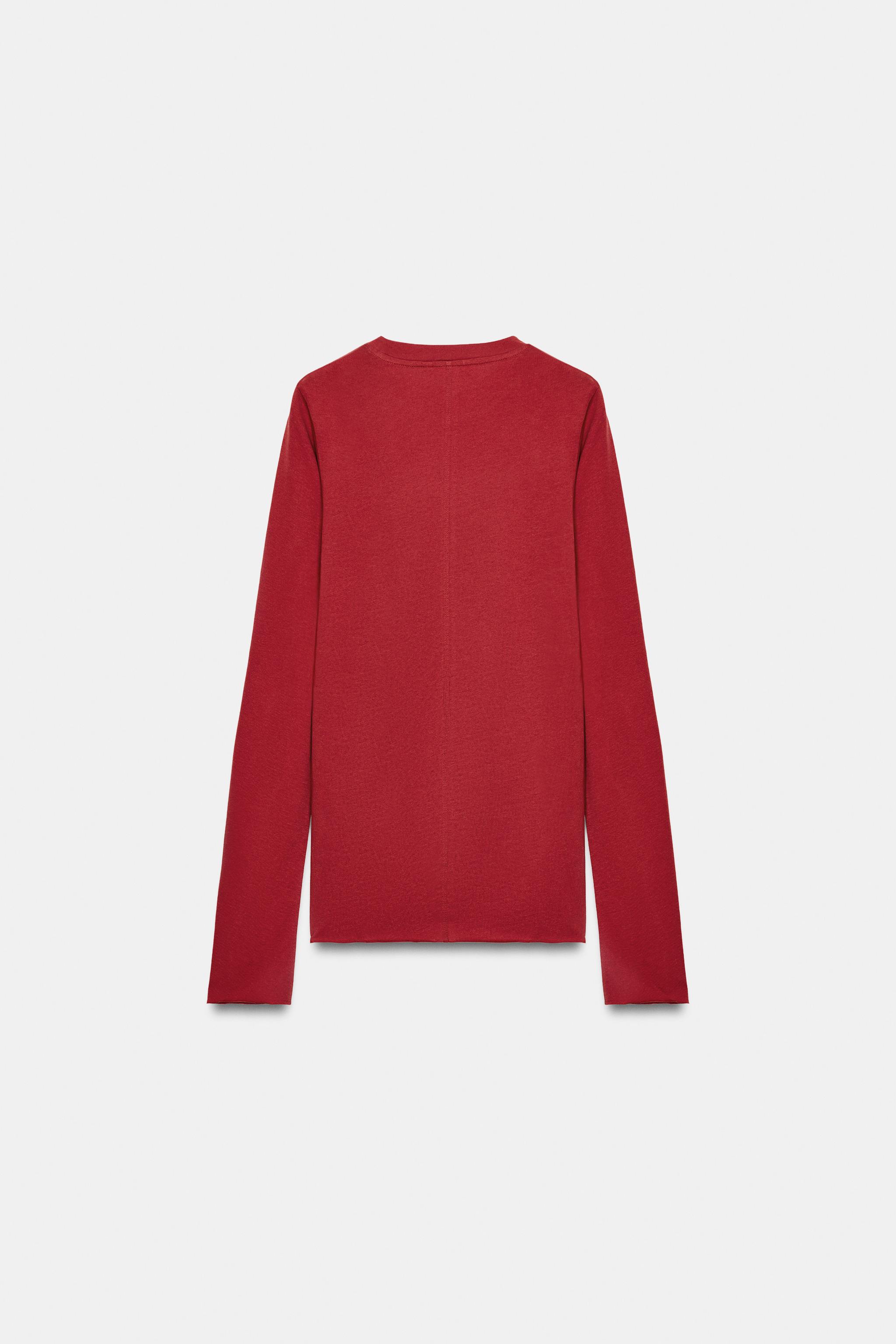 COTTON LONG SLEEVE T-SHIRT