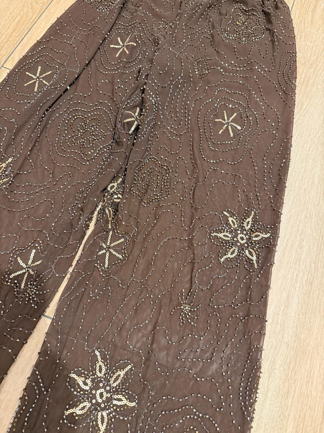 BEADED SEQUIN TROUSERS - Image 5
