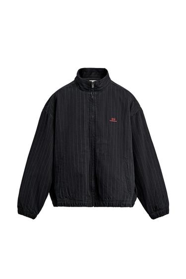 Zara TEKSAS JAKNA SA PRUGAMA I VEZOM – Plava