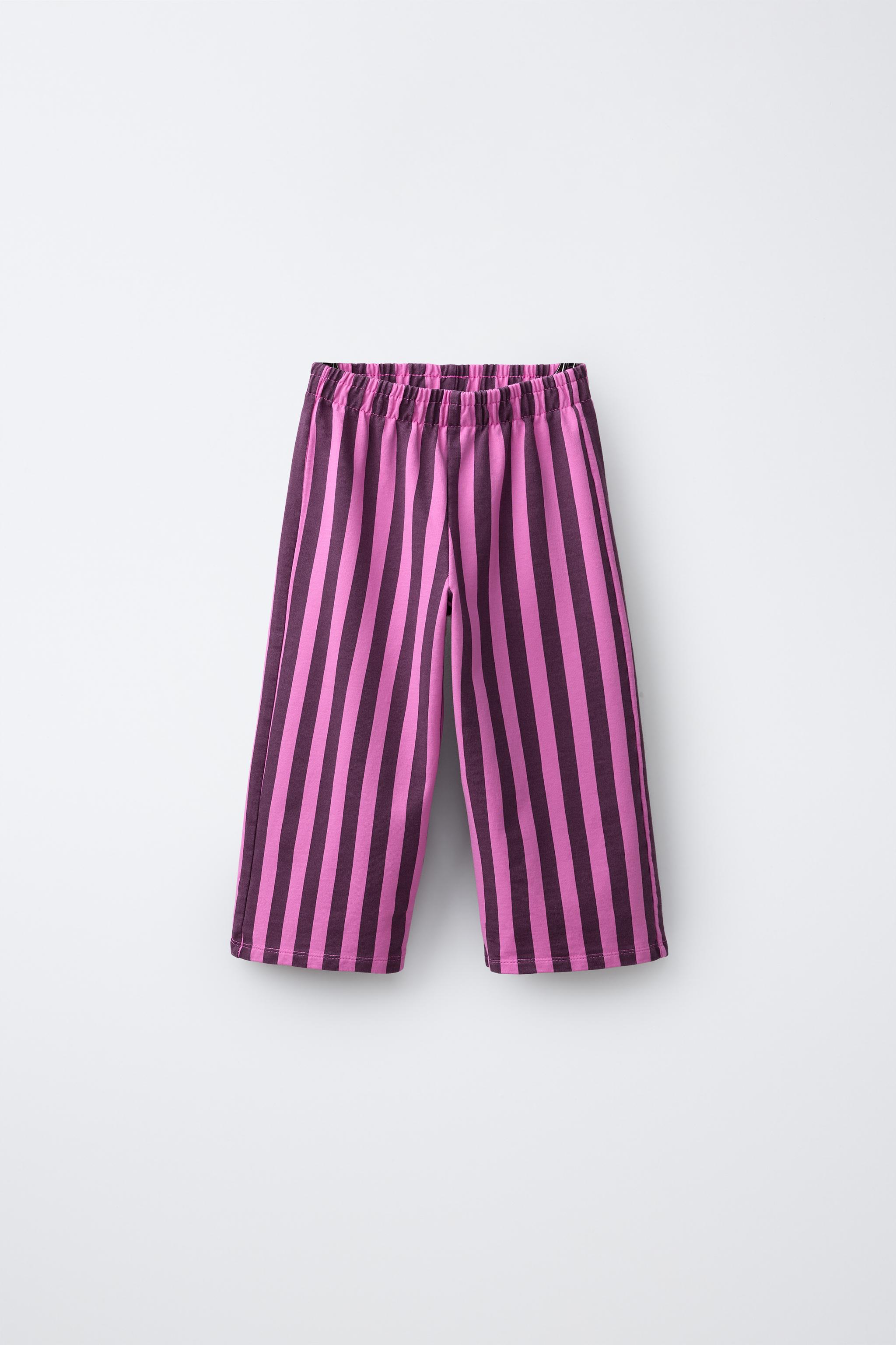 STRIPED PLUSH CULOTTES - Bubble gum | ZARA Canada