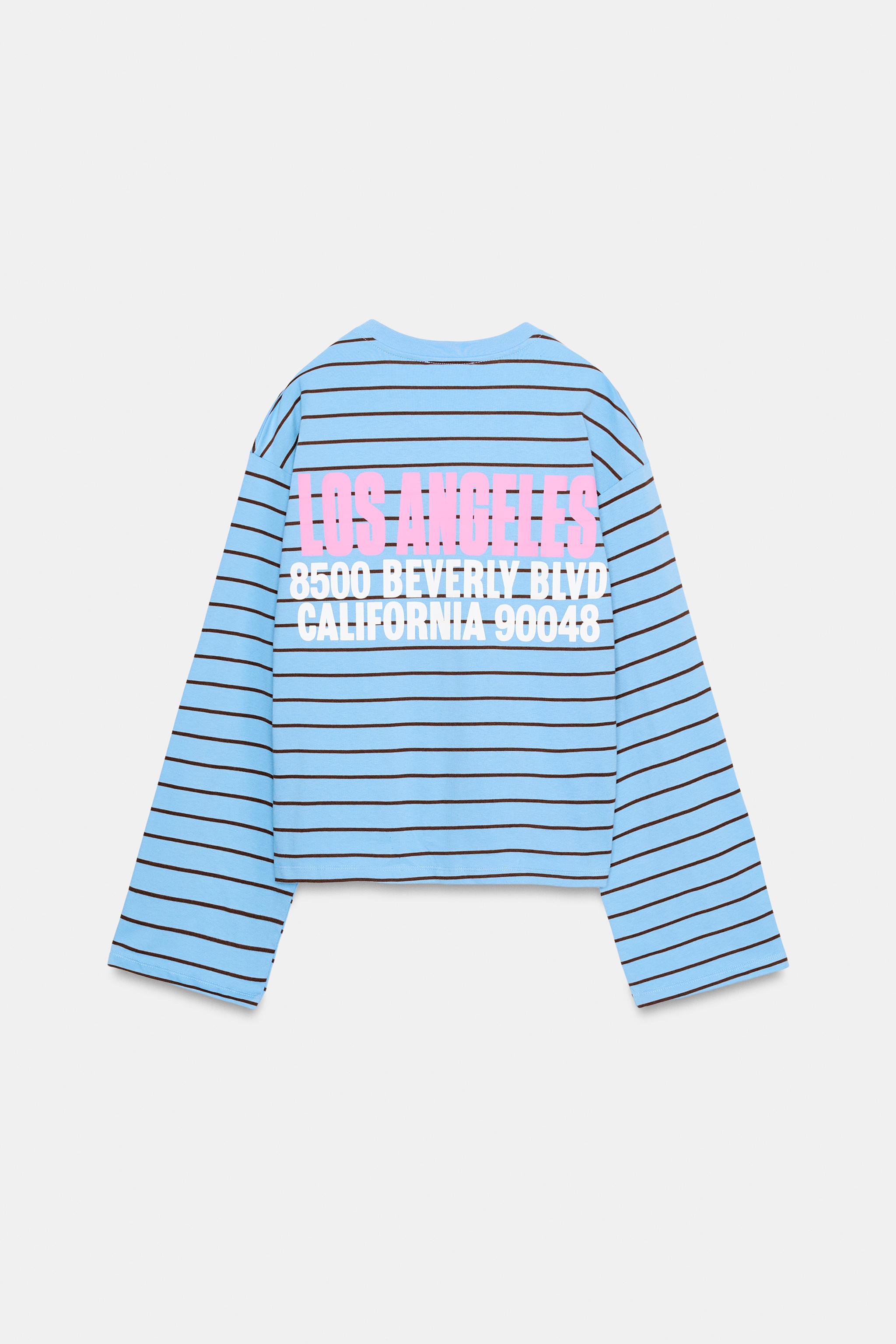 STRIPED TEXT T-SHIRT