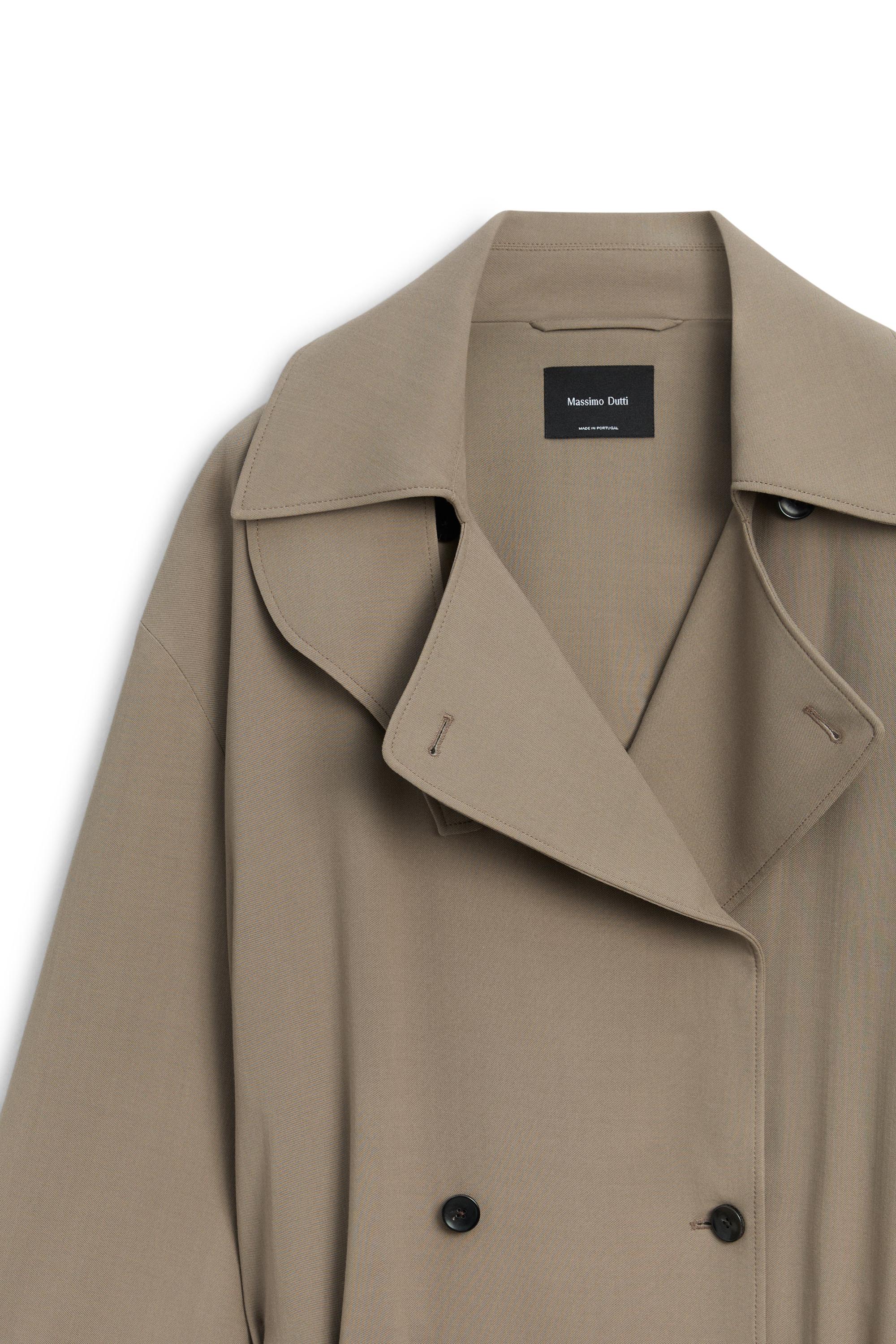 Long fluid wool trench coat - LIMITED EDITION