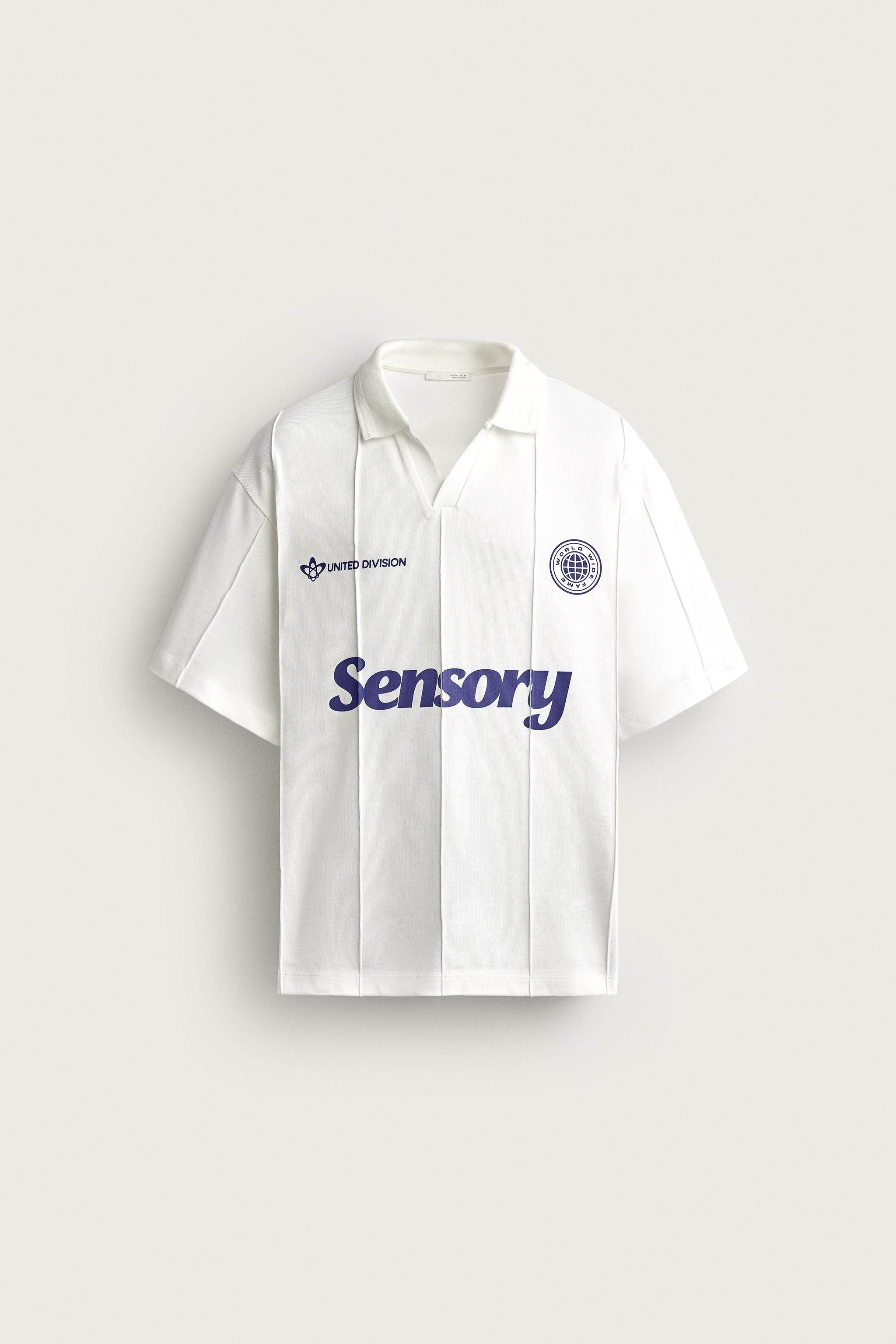 RETRO SOCCER RELAXED-FIT POLO — Oyster-white