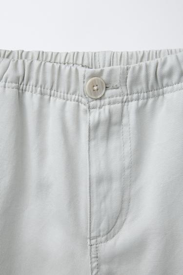 PANTALON CARGO FLUIDE - Gris de Zara - Image 2