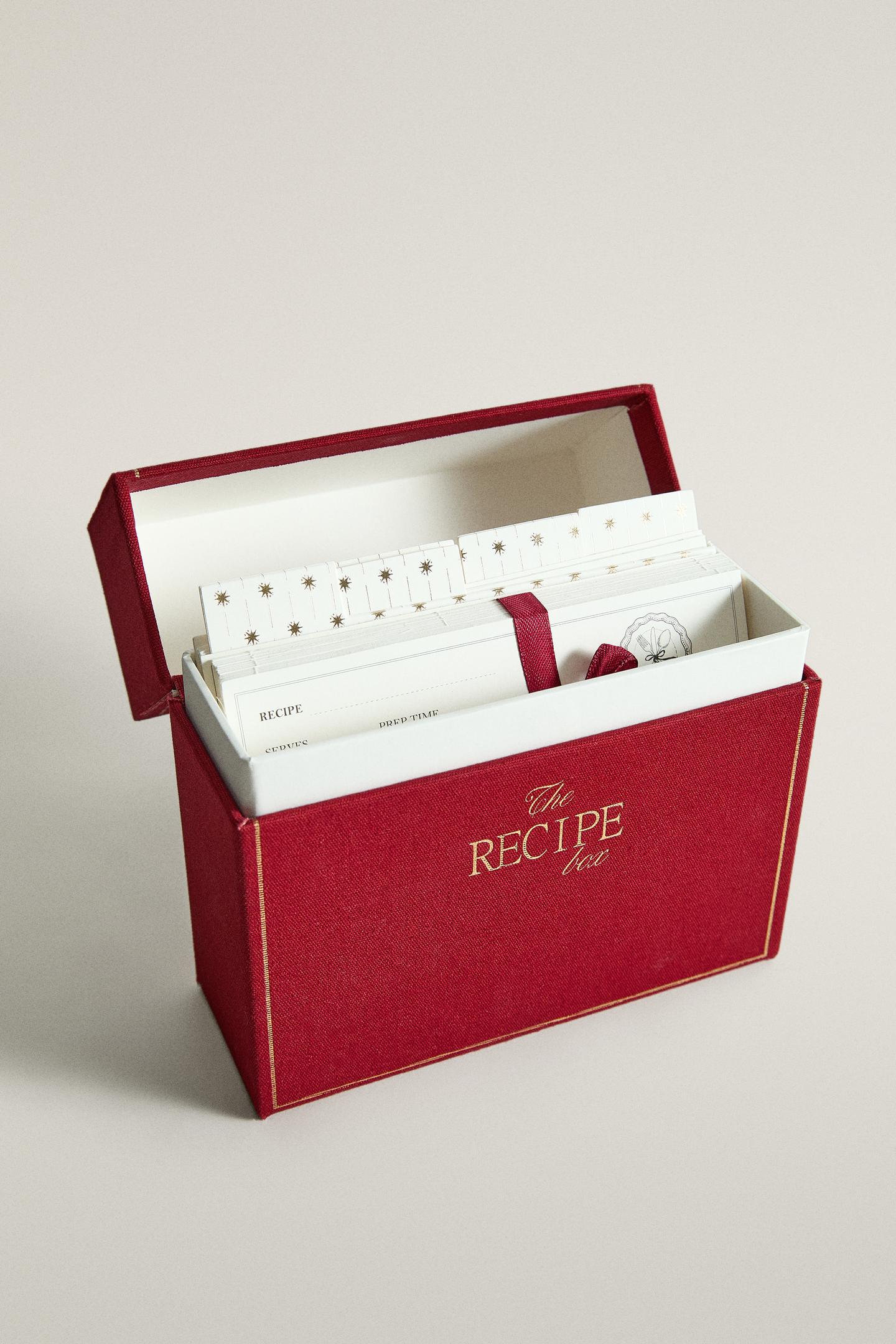 Zara Christmas Recipe Card Box (English), цвет: Красный — фото 2