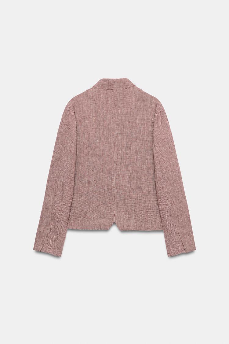 Blazer de mezcla de lino de la colección ZW 8