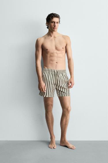 STRIPED SWIMMING TRUNKS - Multicoloured by Zara - Image 0