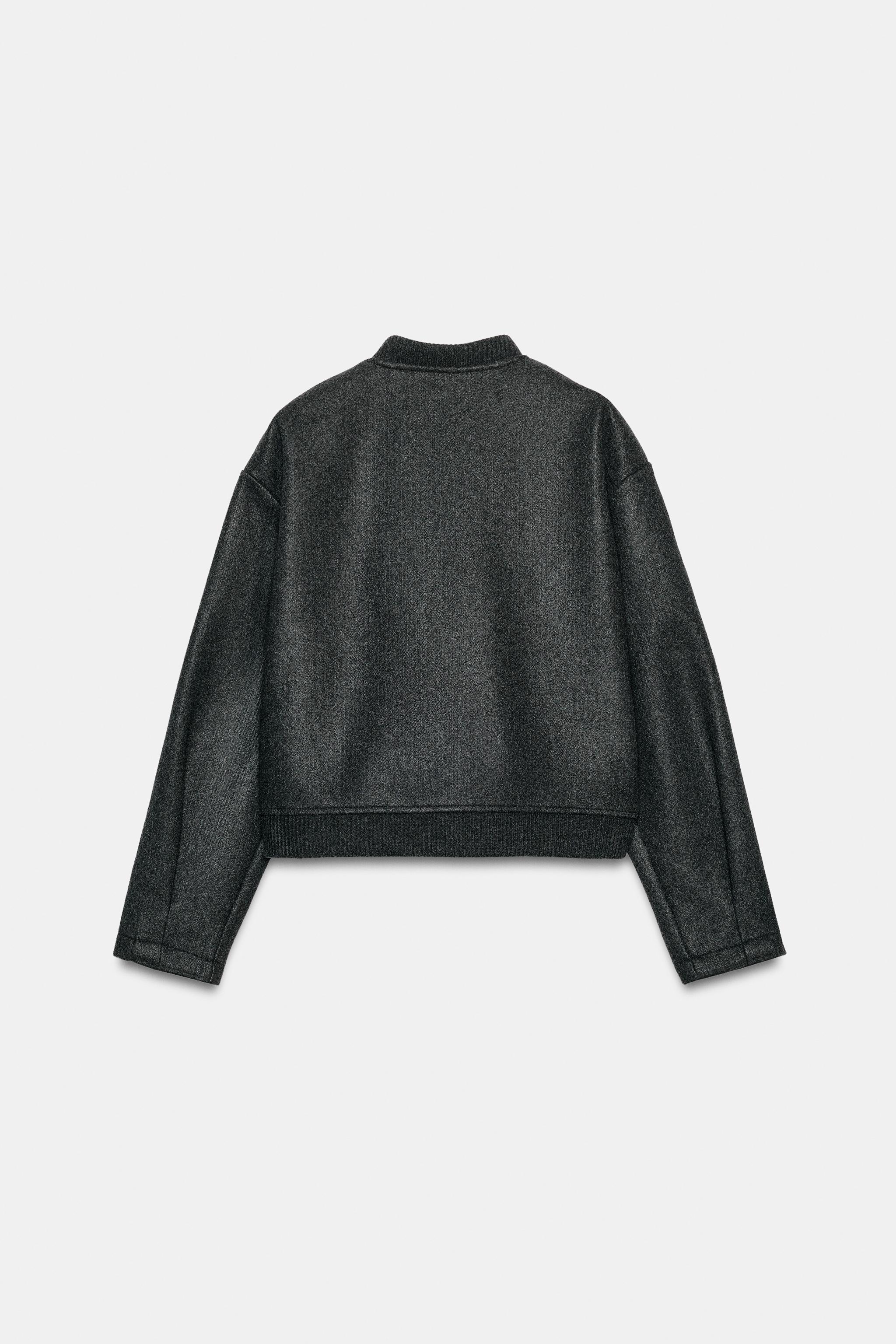 SOFT BOMBER JACKET — Grey