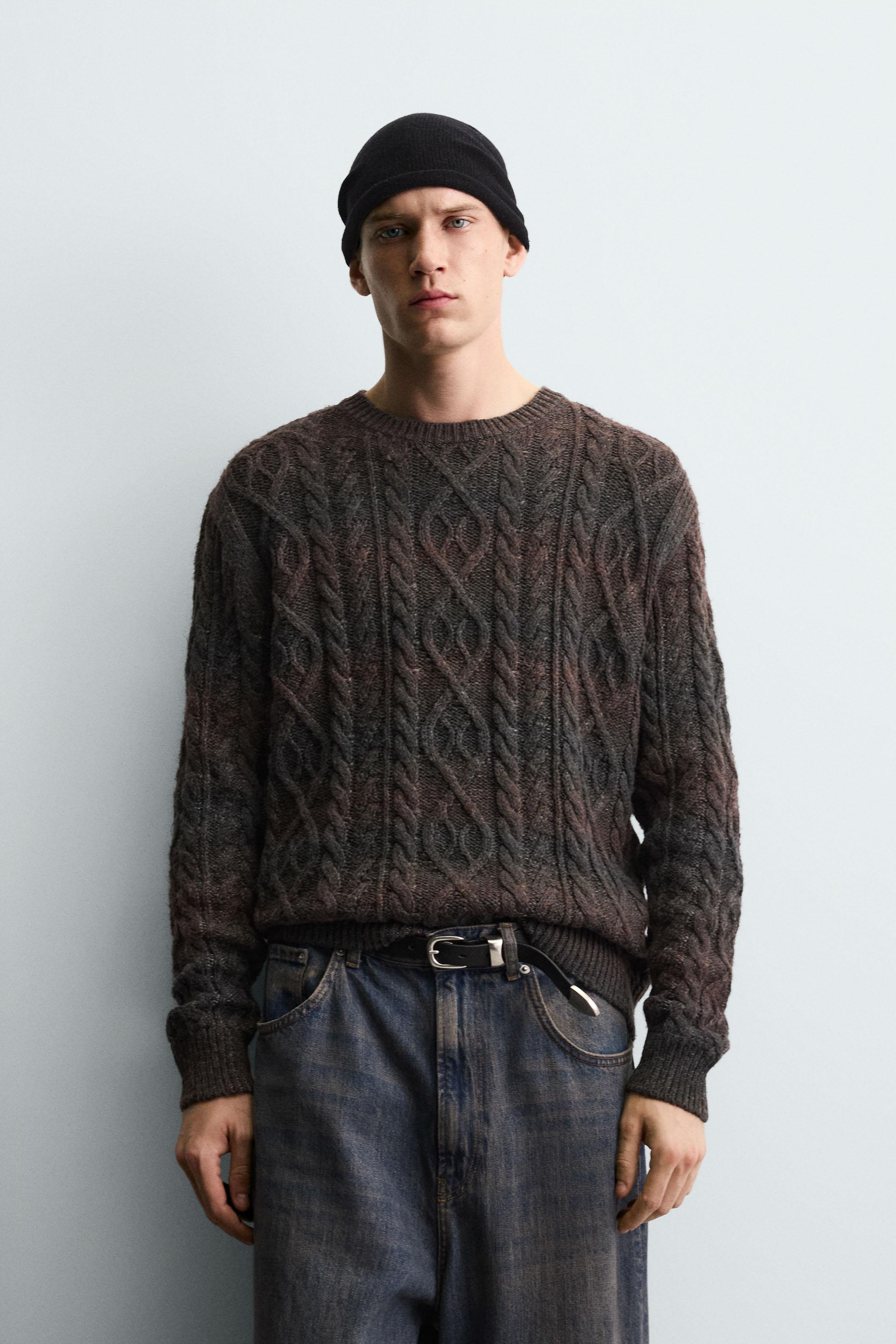CABLE KNIT JUMPER - Black | ZARA United States